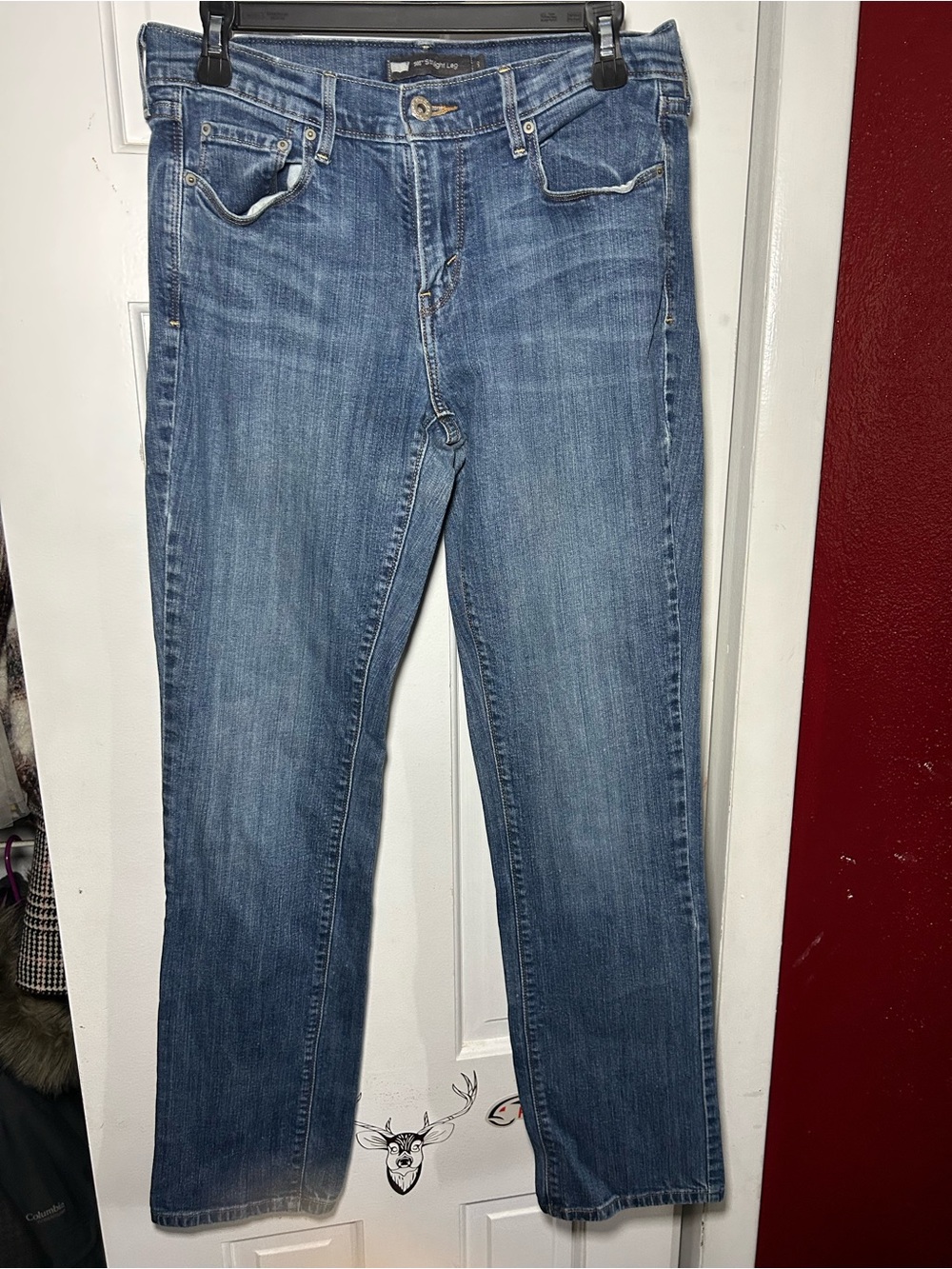 Levi's Women's Medium Blue Straight-Leg Jeans